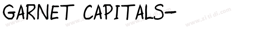 garnet capitals字体转换